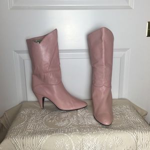 Pink boots vintage 80’s size 9m